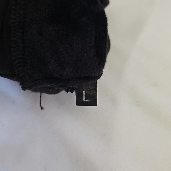 Fleece lined grip gloves for running football touch screen fingertip adult large - Picture 3 of 3